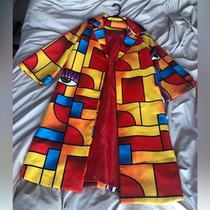 Surrealist Art Long Jacket